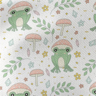 Pastoral Mushroom Frog Waterproof Canvas