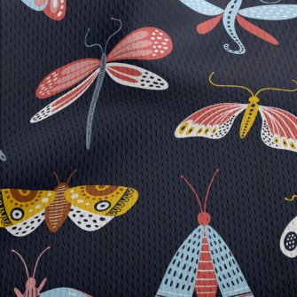 Nordic Style Butterfly Athletic Mesh Flat Back