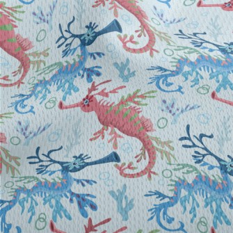 Mysterious Two-colored Sea Dra Athletic Mesh Flat Back