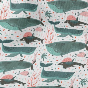 Whale Swimming Underwater Terry