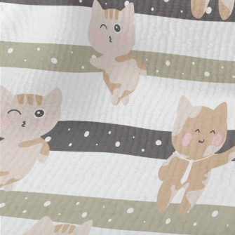 Playful Kitten Going To Work Terry