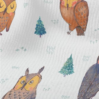 Owl And Fantasy Green Trees Terry