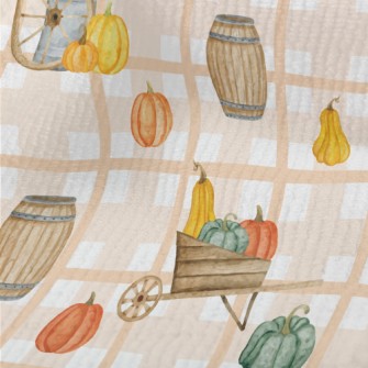 Autumn Farmhouse At Harvest Fe Terry