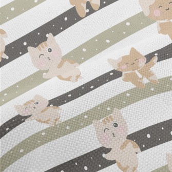 Playful Kitten Going To Work Performance Linen