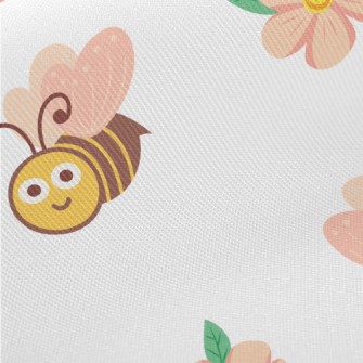 Big-eyed Bee Collecting Honey Twill