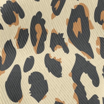 Brown Two-tone Leopard Print Standard Corduroy