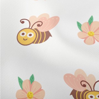 Big-eyed Bee Collecting Honey Dobby