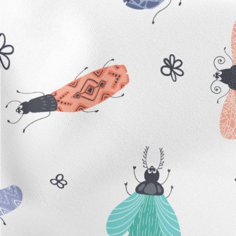 Colorful Playful Beetle Stretch Ponte