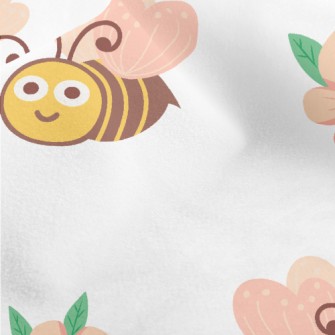 Big-eyed Bee Collecting Honey Micro Fleece