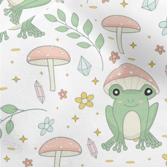 Pastoral Mushroom Frog Micro Fleece