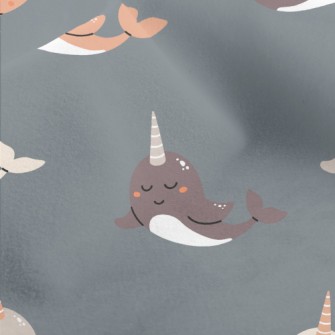Fascinating Narwhal Micro Fleece