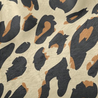 Brown Two-tone Leopard Print Minky