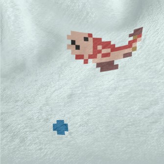 Mosaic Style Small Fish Minky