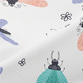 Colorful Playful Beetle Piqué