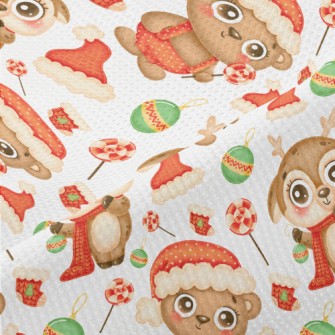Deer And Bear Celebrating Chri Piqué