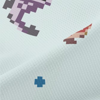Mosaic Style Small Fish Piqué
