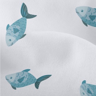 Minimalist Blue Fish Lightweight Performance Linen