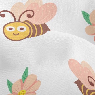 Big-eyed Bee Collecting Honey Lightweight Performance Linen