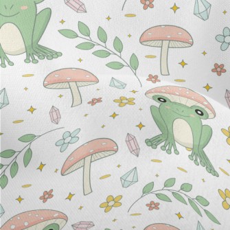 Pastoral Mushroom Frog Lightweight Performance Linen