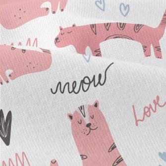 Hand Drawn Cute Kitten Modern Jersey