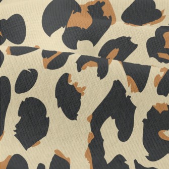 Brown Two-tone Leopard Print Modern Jersey