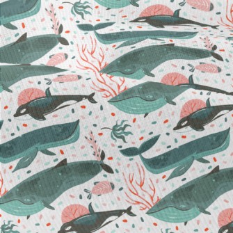 Whale Swimming Underwater Modern Jersey