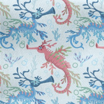 Mysterious Two-colored Sea Dra Jersey Backed Fleece