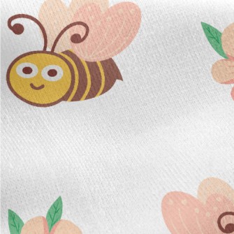 Big-eyed Bee Collecting Honey Jersey Backed Fleece