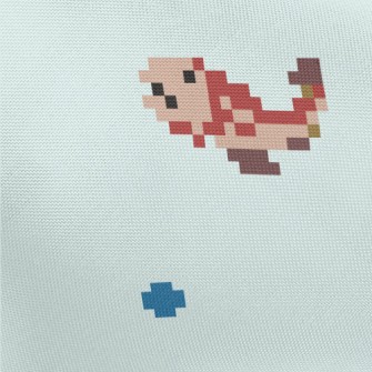 Mosaic Style Small Fish Pongee