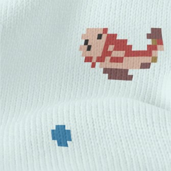 Mosaic Style Small Fish Stretch Jersey
