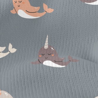 Fascinating Narwhal Stretch Jersey