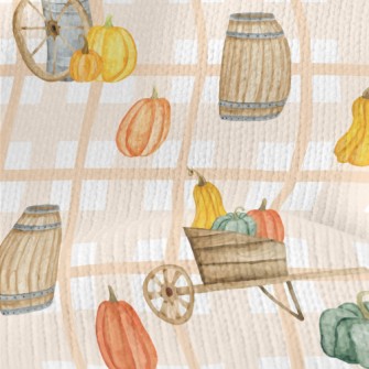 Autumn Farmhouse At Harvest Fe Stretch Jersey