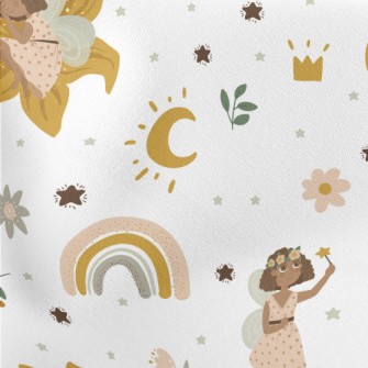 A Magical Day Of Elves And Fai Lightweight Cotton Poplin