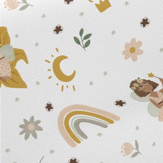 A Magical Day Of Elves And Fai Midweight Cotton Poplin