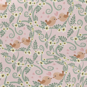 Bird Lovers Who Stay Together  Midweight Cotton Poplin