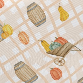 Autumn Farmhouse At Harvest Fe Midweight Cotton Poplin