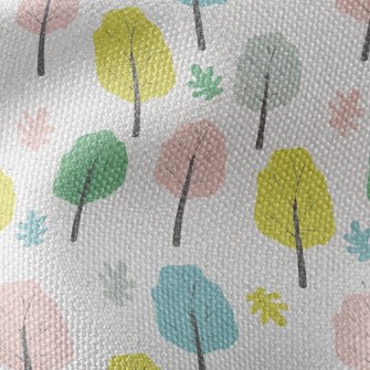 Colorful Trees With Fallen Lea Waterproof Canvas
