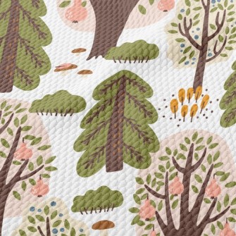 Pear Tree Forest Birdseye Piqué