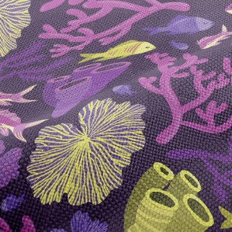 Fish And Coral Reef Performance Linen