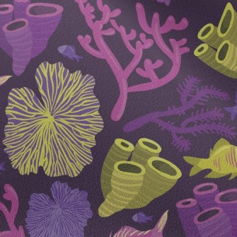 Fish And Coral Reef Chiffon