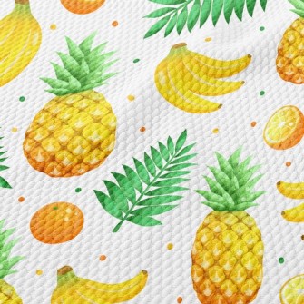 Tropical Juicy Fruits Birdseye Piqué