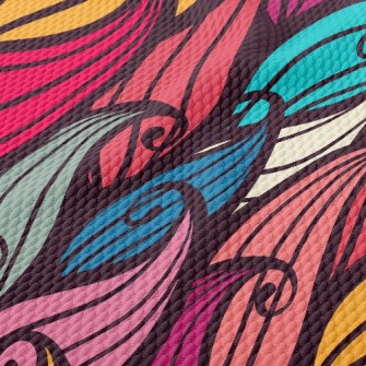 Line Art Birdseye Piqué