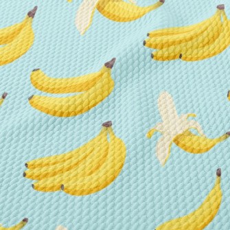 Multiple Bunches Of Bananas Birdseye Piqué
