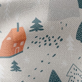 Cozy Country House Waterproof Canvas