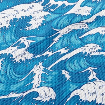 Rough Waves Birdseye Piqué