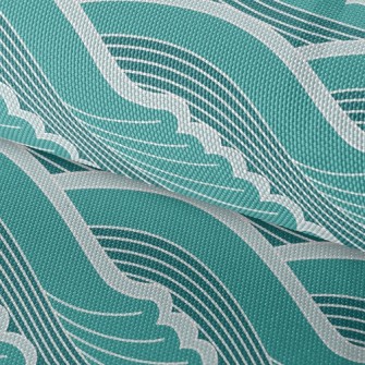 Stepped Waves Waterproof Oxford