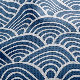Lines Waves Athletic Mesh Flat Back
