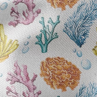 Coral And Bubbles Waterproof Canvas