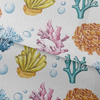 Coral And Bubbles Waterproof Oxford