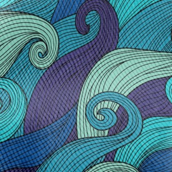 Classic Waves With Lines Standard Corduroy